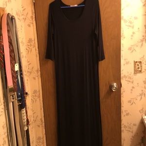 Maxi length top slits on sides L